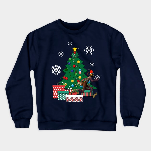 Abe Oddysee Around The Christmas Tree Crewneck Sweatshirt by Nova5